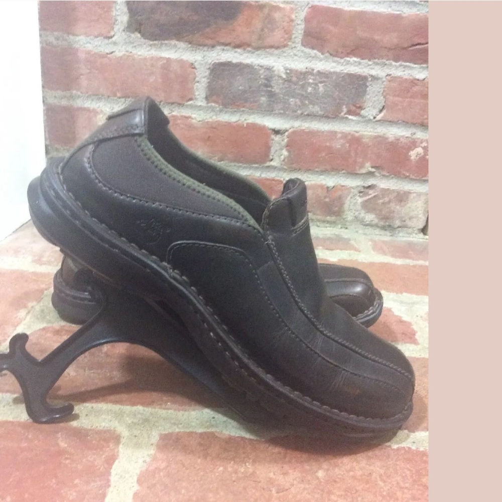 Smart Comfort Brown Leather Slip On Loafer Shoes - Picture 2 of 6